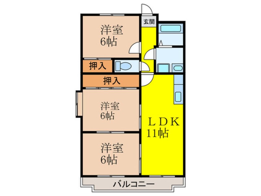 間取図 エントピア那珂川