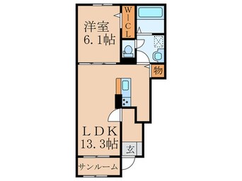 間取図 ドリームシャインコート　Ｂ