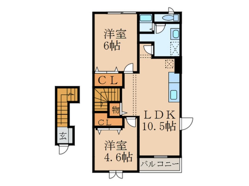 間取図 サンライズ　コートⅠ