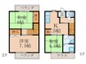 第1平たつみ荘 3Kの間取り