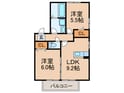 ホワイトクロ－バ－の間取図
