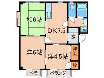 間取図 ミュール大浦