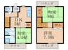 第3平たつみ荘 3DKの間取り