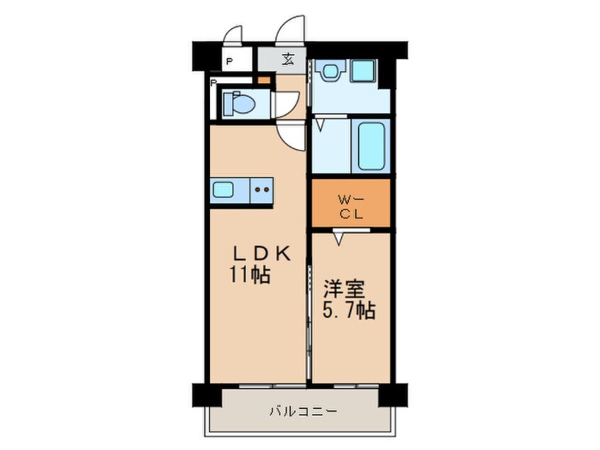 間取図 サンスクエアⅡ