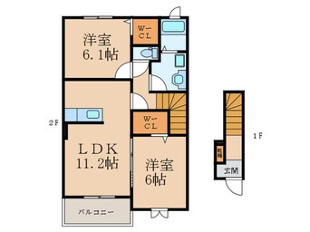 間取図 キーファー　ムルデ　Ⅱ