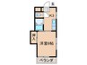 シャトレ菅原２ 1Kの間取り