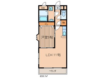 間取図 シャンブルクレ－ル