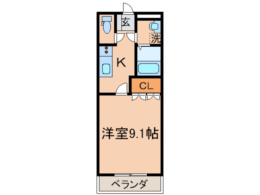 間取図 エトワ－ル・シャト－海老津