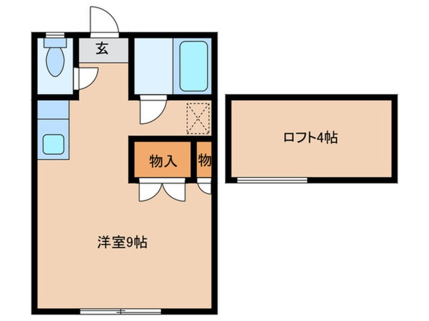 間取図 シティベール楠木Ⅱ