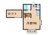 シティベール楠木Ⅱ 1Rの間取り