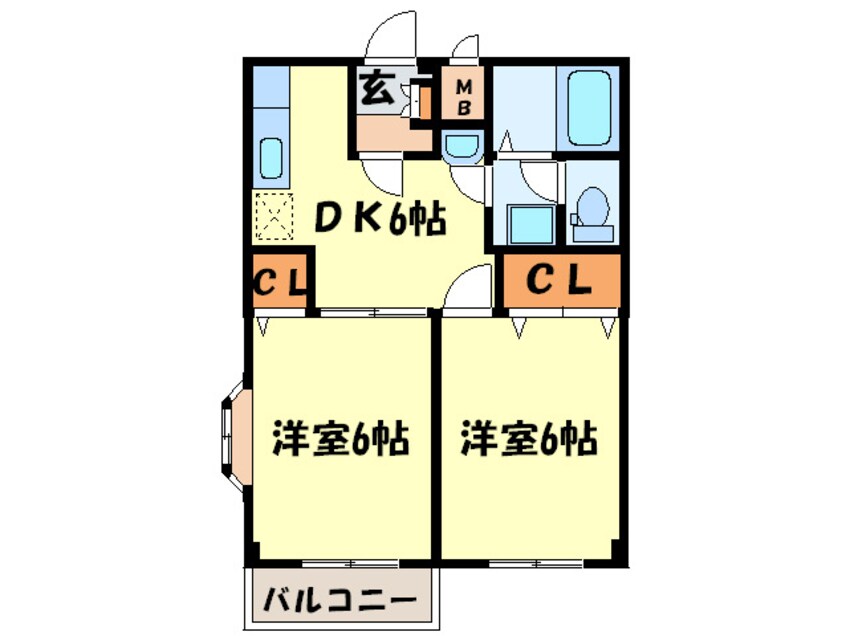 間取図 ウエストかたなわ