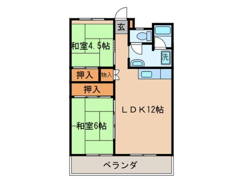 間取図 通谷グリーンハイツ