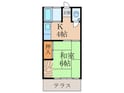 勝負谷アパートの間取図