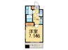 エンクレスト博多駅前Ⅲ（1101） 1Kの間取り