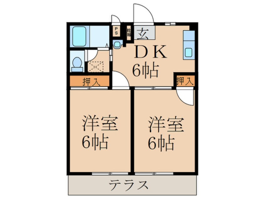 間取図 シティハイツ恭武