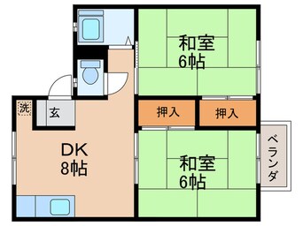 間取図 コーポ明日香