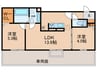 仮）GRANCASA守恒 2LDKの間取り
