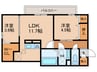仮）GRANCASA守恒 2LDKの間取り
