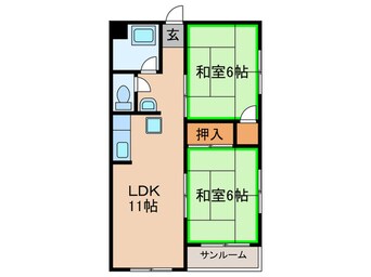 間取図 ヒカリハイツ