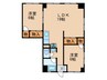 ヒカリハイツ 2LDKの間取り