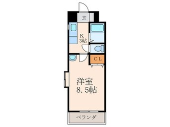 間取図 ギャラン前田