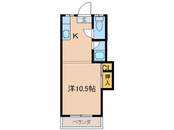 間取図 シティベール医生ヶ丘Ｂ