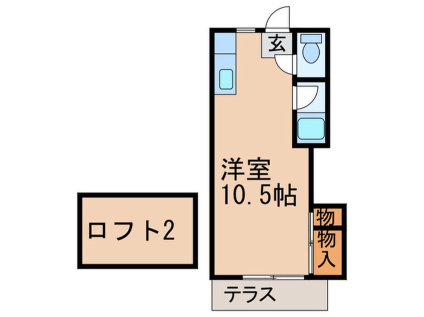 間取図 シティベール医生ヶ丘Ｂ