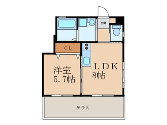 間取図 トレゾア中曽根東Ｂ棟