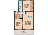ラフィ－ネ水巻Ａ棟 2LDKの間取り