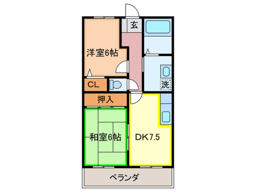 間取図 コーポレーション丸美