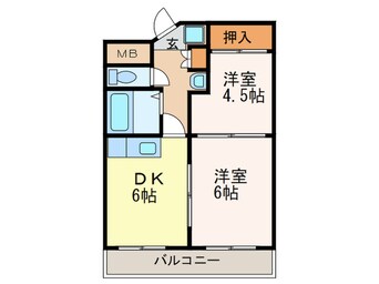 間取図 東大谷スカイハイツ