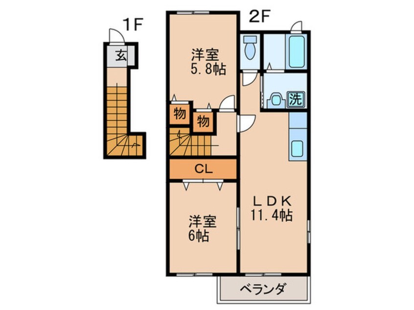 間取図 ベル・コリ－ヌⅡ