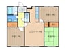 サンシャイン和白　２ 3LDKの間取り