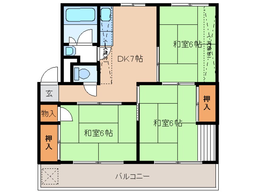 間取図 月俣ビル