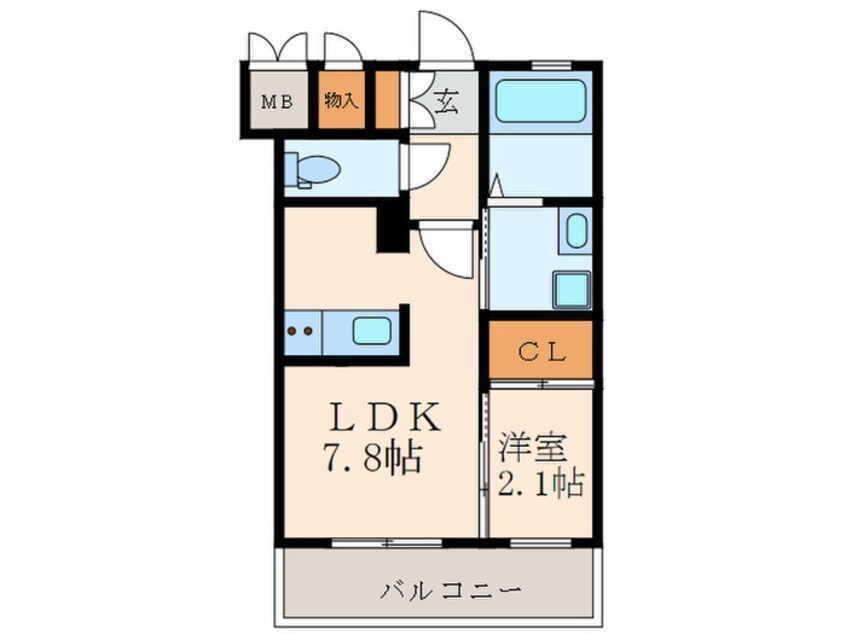 間取図 Studie小倉離宮