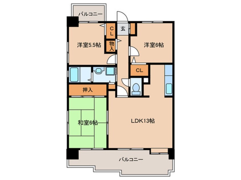 間取図 グランドール