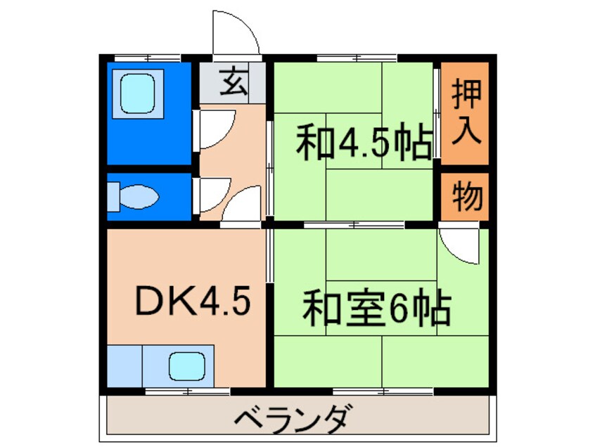 間取図 上野スカイハイツ