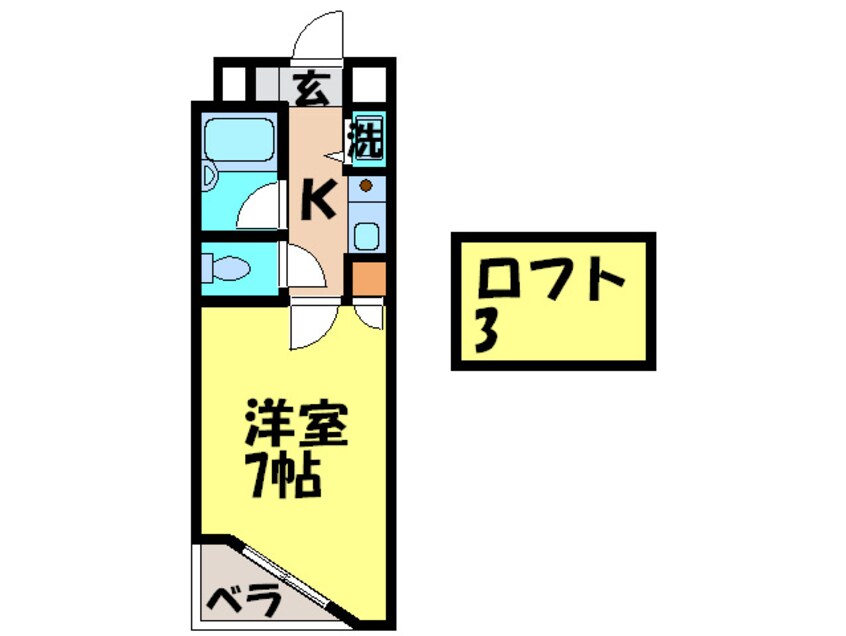 間取図 コンドミニアム折尾駅前