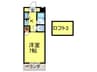 コンドミニアム折尾駅前 1Kの間取り