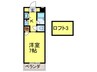 コンドミニアム折尾駅前 1Kの間取り