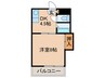 フォーサイト前田Renatus 1DKの間取り