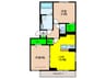 仮）D-ROOM小笹3丁目 2LDKの間取り