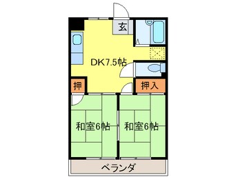 間取図 シャトレ大浦Ⅲ