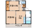 ヴィラナリー中間2号棟の間取図