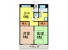 プルミエ東和町 2DKの間取り