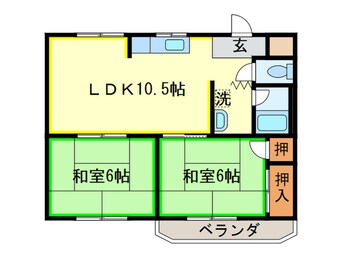 間取図 コーポラス Ｋ２