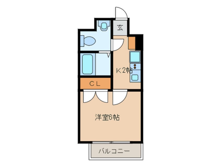 間取図 ﾀﾞｲﾅｺ-ﾄｴｽﾀﾃﾞｨｵ大濠公園Ⅱ(902)