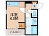 仮）久留米市六ツ門町新築AP 1Rの間取り