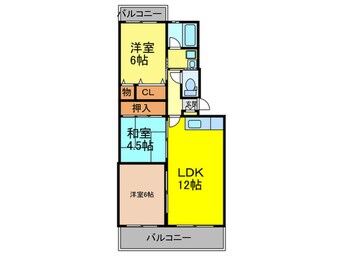 間取図 ﾒｿﾞﾝ川上