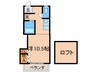 シティベール浅川Ⅱ 1Rの間取り